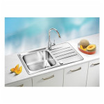 NERJAVNO POMIVALNO KORITO ALVEUS PRAKTIK 100, SATIN 980X500 MM – predstavitvena slika