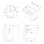 NERJAVNO POMIVALNO KORITO ALVEUS PURE 10, SATIN 405X525 MM – predstavitvena slika