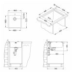 NERJAVNO POMIVALNO KORITO ALVEUS PURE 20, SATIN 465X525 MM – predstavitvena slika