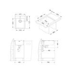 NERJAVNO POMIVALNO KORITO ALVEUS PURE UP 10, SATIN 405X525 MM – predstavitvena slika