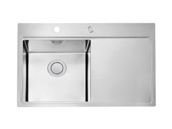 NERJAVNO POMIVALNO KORITO ALVEUS PURE UP 40, SATIN 790X525 MM, LEVI