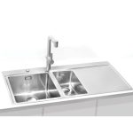 NERJAVNO POMIVALNO KORITO ALVEUS PURE UP 60, SATIN 980X525 MM LEVI – predstavitvena slika