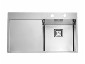 NERJAVNO POMIVALNO KORITO ALVEUS STYLUX 50, DESNI, SATIN 860X510 MM