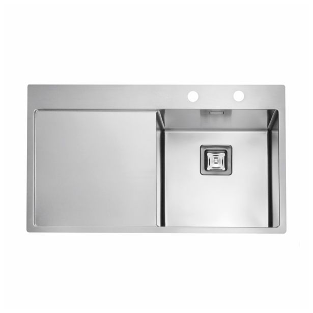 NERJAVNO POMIVALNO KORITO ALVEUS STYLUX 50, DESNI, SATIN 860X510 MM NERJAVNO POMIVALNO KORITO ALVEUS STYLUX 50, DESNI, SATIN 860X510 MM