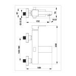 PIPA ZA KAD UNITAS SQ Q30B ČRNA BREZ PRHE IN GIBLJIVE CEVI – predstavitvena slika