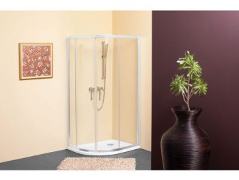 POLKROŽNA KAB. ZA PRHANJE KOLPA SAN TKP 90X120 S/CH SQ LINE SILVER PR. ČINČILA STEK.