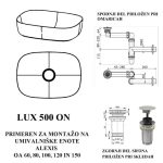 UMIVALNIK KOLPA SAN LUX 500 KERROCK ON GLOSS – predstavitvena slika