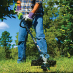 AKUMULATORSKA KOSILNICA Z NITKO GREENWORKS 40V Z 4AH BATERIJO IN POLNILNIKOM GD40BCK4 – predstavitvena slika