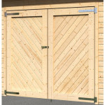 KARIBU LESENA VRTNA HIŠKA GARAŽA 372X309X522 – predstavitvena slika