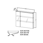 KOPANIŠKA OMARICA Z OGLEDALOM SAN TON 80 WH NAOMI – predstavitvena slika