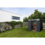 KOVINSKA VRTNA HIŠKA PERGART LÜBECK 89 ANTRACIT MAT S224 X G267 X V203 CM – predstavitvena slika