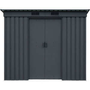 KOVINSKA VRTNA HIŠKA PERGART LEIPZIG II 84 ANTRACIT S205 X G98 X V174 CM