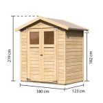 LESENA VRTNA HIŠKA KARIBU DAHME 1 180X123X222 – predstavitvena slika