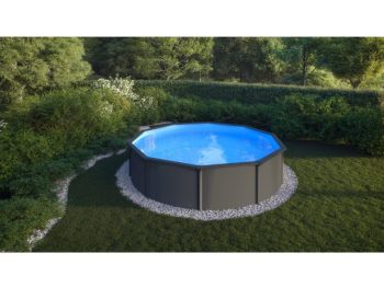 MONTAŽNI BAZEN PLANET POOL KIT 450 VISION ANTRACIT 450X120 CM