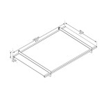 NADSTREŠEK NAD VRATI PALRAM, CANOPY NANCY 1500, / ANTRACIT – predstavitvena slika