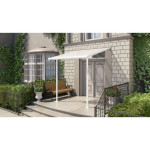 NADSTREŠEK ZA TERASO PALRAM SIERRA, BELA/TRANSPARENT 2,3X2,3M – predstavitvena slika