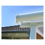 NADSTREŠEK ZA TERASO PALRAM SIERRA, BELA/TRANSPARENT 2,3X2,3M – predstavitvena slika