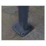 NADSTREŠEK ZA TERASO PALRAM SIERRA, SIVA/TRANSPARENT 2,3X2,3M – predstavitvena slika