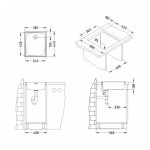 NERJAVNO POMIVALNO KORITO ALVEUS BASIC 10 FI 90, SATIN 380X440 MM – predstavitvena slika