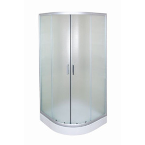 POLKROŽNA KAB. ZA PRHANJE FEROTEHNA PULSE 90R POLKROŽNA +KAD SILVER PR. SATINASTO ST.