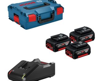 3X GBA 18V 5,0 AH + GAL 18V-40 CV + L-BOXX 136