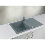 GRANITAL POMIVALNO KORITO ALVEUS CADIT 20, G81 CONCRETE 790X500 MM – predstavitvena slika