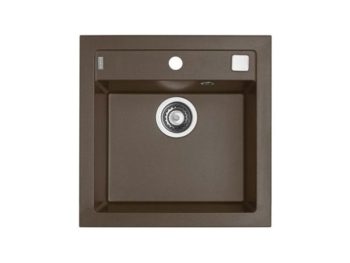GRANITAL POMIVALNO KORITO ALVEUS FORMIC 20, G03M CHOCOLATE 520X510 MM