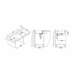 GRANITAL POMIVALNO KORITO ALVEUS GALAPAGOS 30, G55 BEIGE 770X430 MM – predstavitvena slika