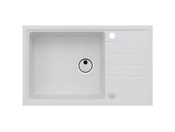 GRANITAL POMIVALNO KORITO ALVEUS INTERMEZZO 130 ARCTIC G11 780X480 MM