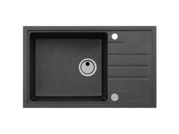 GRANITAL POMIVALNO KORITO ALVEUS INTERMEZZO 130 CARBON G91 780X480 MM