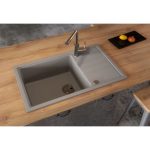 GRANITAL POMIVALNO KORITO ALVEUS INTERMEZZO 130 CONCRETE G81 780X480 MM – predstavitvena slika