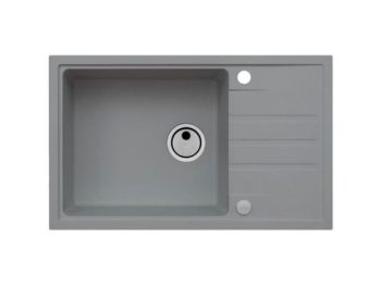 GRANITAL POMIVALNO KORITO ALVEUS INTERMEZZO 130 CONCRETE G81 780X480 MM