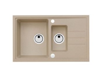 GRANITAL POMIVALNO KORITO ALVEUS INTERMEZZO 70, BEIGE-G55 780X480 MM