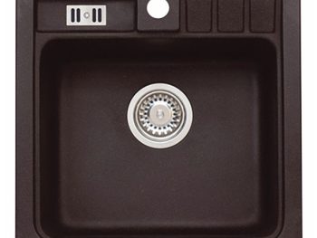 GRANITAL POMIVALNO KORITO ALVEUS NIAGARA 20, G91 CARBON 465X465 MM