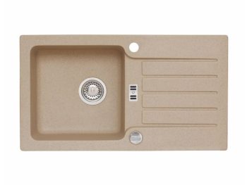 GRANITAL POMIVALNO KORITO ALVEUS NIAGARA 30, G55 BEIGE 775X430 MM