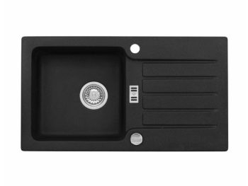 GRANITAL POMIVALNO KORITO ALVEUS NIAGARA 30, G91 CARBON 775X430 MM