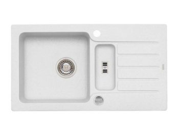 GRANITAL POMIVALNO KORITO ALVEUS NIAGARA 70, G11 ARCTIC 780X435 MM