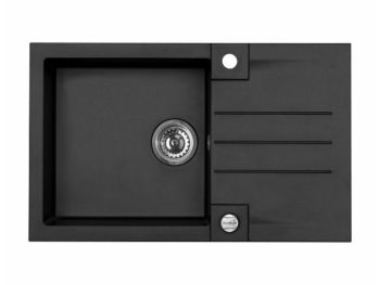 GRANITAL POMIVALNO KORITO ALVEUS ROCK 130, G91 CARBON 780X480 MM