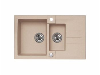 GRANITAL POMIVALNO KORITO ALVEUS ROCK 70, G55 BEIGE 780X480 MM