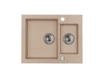 GRANITAL POMIVALNO KORITO ALVEUS ROCK 80, BEIGE-G55 595X475 MM