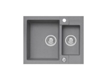 GRANITAL POMIVALNO KORITO ALVEUS ROCK 80, CONCRETE-G81 595X475 MM