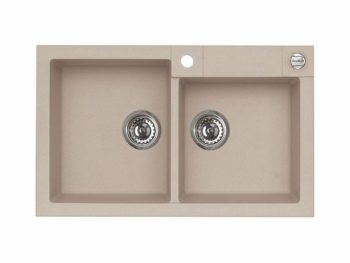 GRANITAL POMIVALNO KORITO ALVEUS ROCK 90, G22 TERRA 780X480 MM