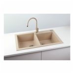 GRANITAL POMIVALNO KORITO ALVEUS ROCK 90, G55 BEIGE 780X480 MM – predstavitvena slika