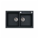 GRANITAL POMIVALNO KORITO ALVEUS ROCK 90, G91 CARBON 780X480 MM