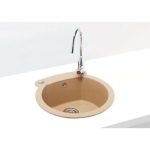GRANITAL POMIVALNO KORITO ALVEUS ROLL 10, BEIGE-G55 FI 510 MM – predstavitvena slika