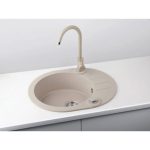 GRANITAL POMIVALNO KORITO ALVEUS ROLL 40, G22 TERRA 595X475 MM – predstavitvena slika