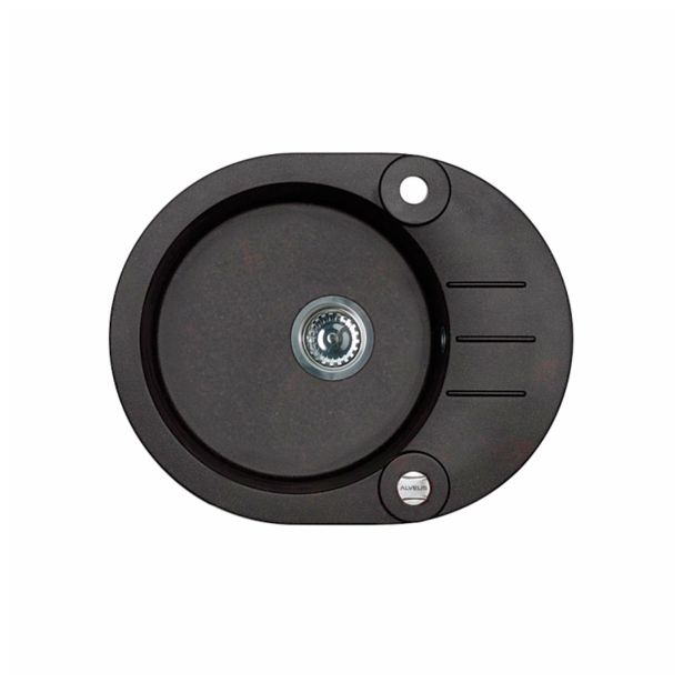 GRANITAL POMIVALNO KORITO ALVEUS ROLL 40, G91 CARBON 595X475 MM GRANITAL POMIVALNO KORITO ALVEUS ROLL 40, G91 CARBON 595X475 MM