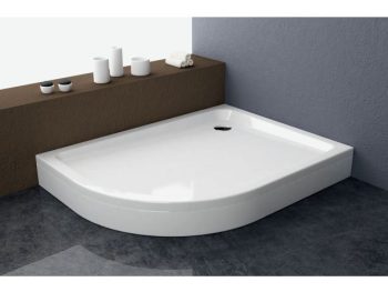 KAD ZA PRHANJE, POLKROŽNA KOLPA SAN MALUR 120X90-L R550 LEVA ZA VZIDAVO POLKROŽNA