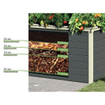 LESENA VISOKA GREDA KARIBU ANTRACIT 173X89X82V – predstavitvena slika