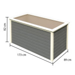 LESENA VISOKA GREDA KARIBU ANTRACIT 173X89X82V – predstavitvena slika